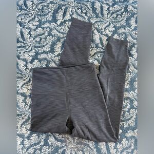lululemon athletica Charcoal Leggings; 25 inch inseam